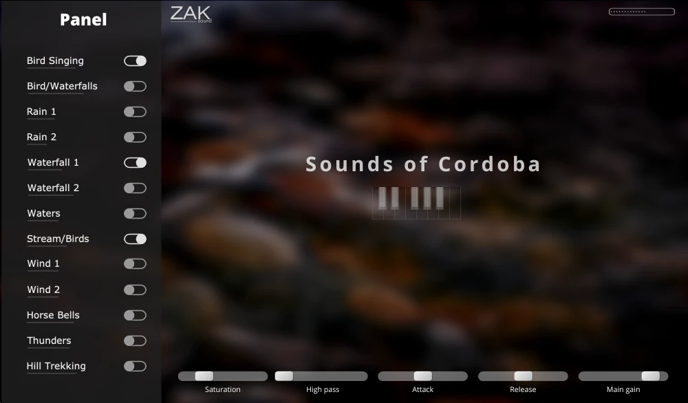 Sounds of Cordoba interface